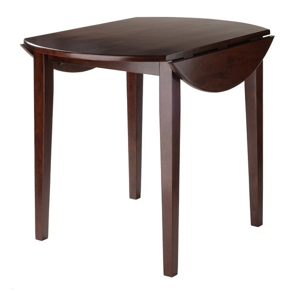 Wood Clayton Round Drop Leaf Dining Table