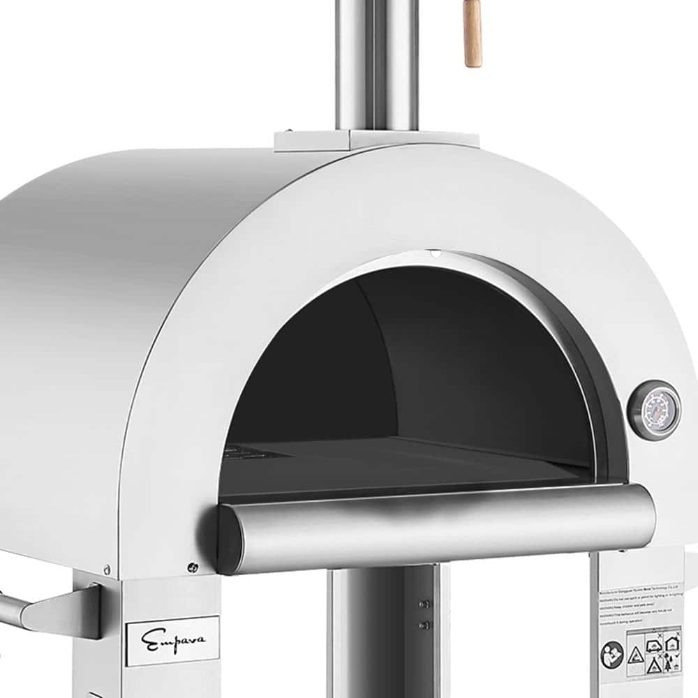 Empava 38.6 in. Wood Burning Outdoor Pizza Oven in Stainless Steel EMPV-PG01