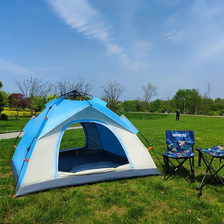 Wholesale Family Camping Tents Hot Selling Outdoor Quick Set Up Automatic Camping Tent 4 Persons