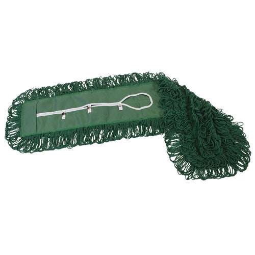 O-Cedar Commercial 96918 Dust Mop Head - Green， Cotton， 18