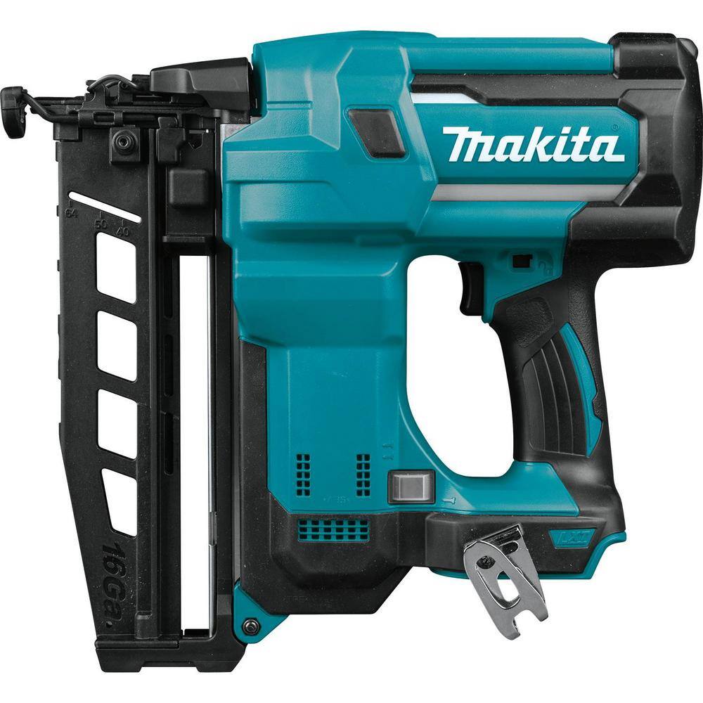 Makita 18V LXT Lithium-Ion 16-Gauge Cordless 2-12 in. Straight Finish Nailer (Tool Only) XNB02Z