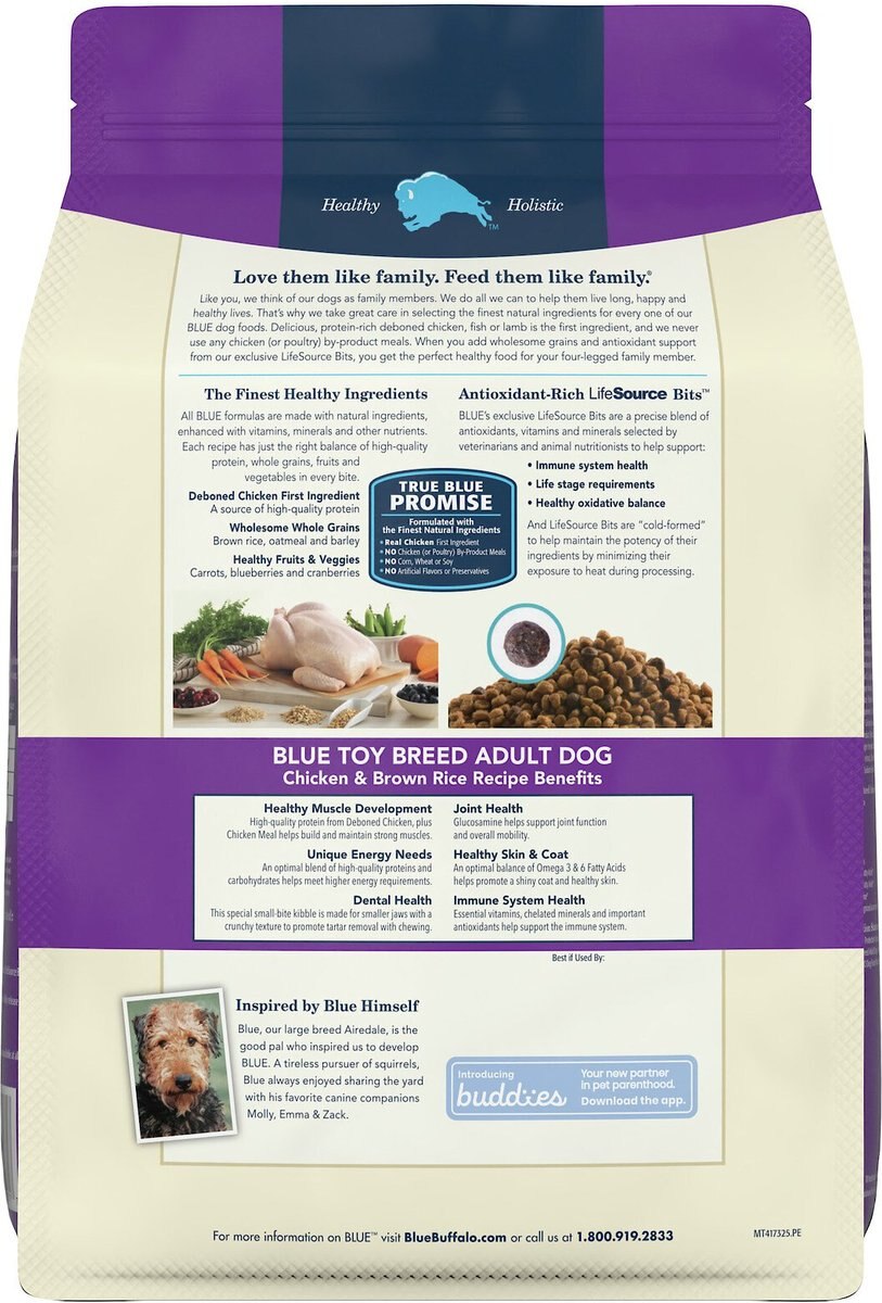 Blue Buffalo Life Protection Formula Toy Breed Adult Chicken and Brown Rice Recipe Dry Dog Food