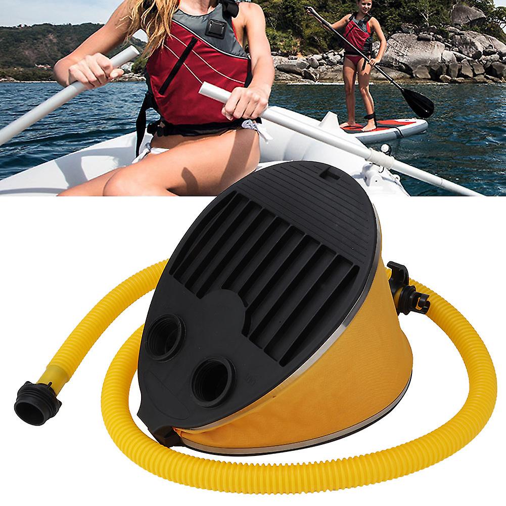 Durable Pp Inflatable Rowing Boat Kayak Foot Pump Air Portable For Kayak Canoe Accessory