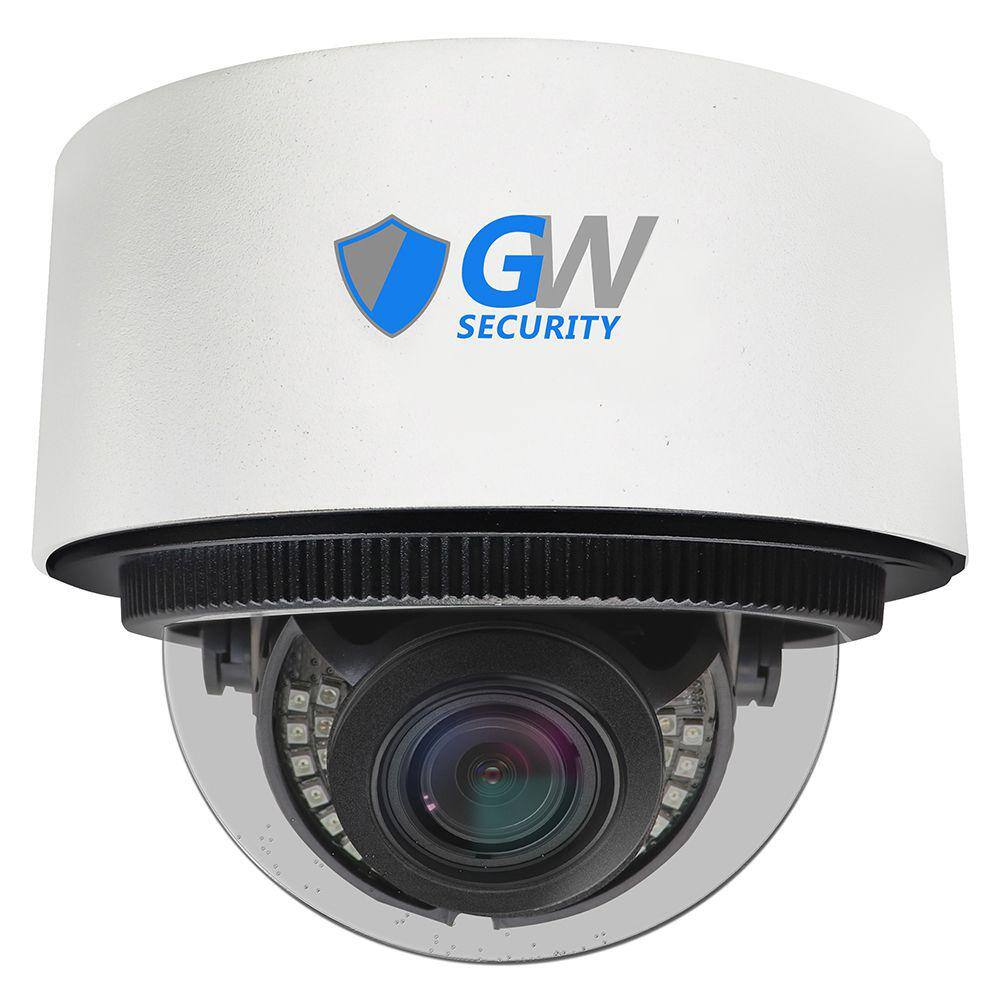 GW Security GW12871MIP 12 MP IP POE 3X Optical Zoom 3.6 mm to 11 mm Motorized Lens Dome Security Camera with Built-In Microphone GW12871MIP