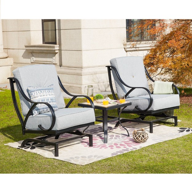 3pc Steel Patio Seating Sets Lokatse