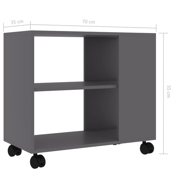 vidaXL Side Table Gray 27.6