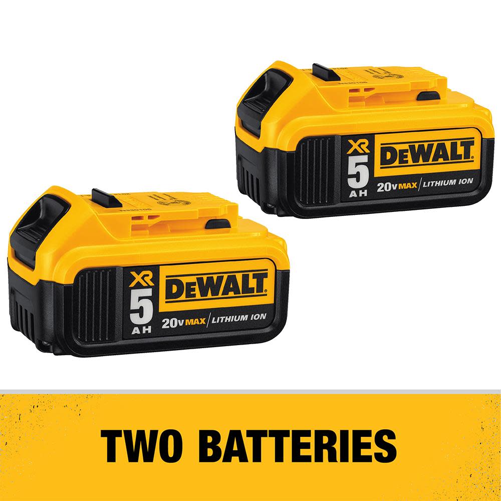 DEWALT 20V MAX* XR Lithium Ion Hammerdrill and Reciprocating Saw Combo Kit (5.0AH packs)