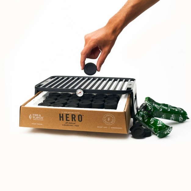 Fire amp Flavor Hero 8pk Charcoal Refill