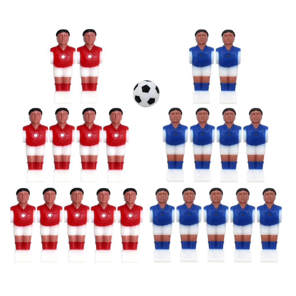 22 Pieces Foosball soccer for table Football Men Player Miniature Football Players Replacement Entertainment Parts Style 1