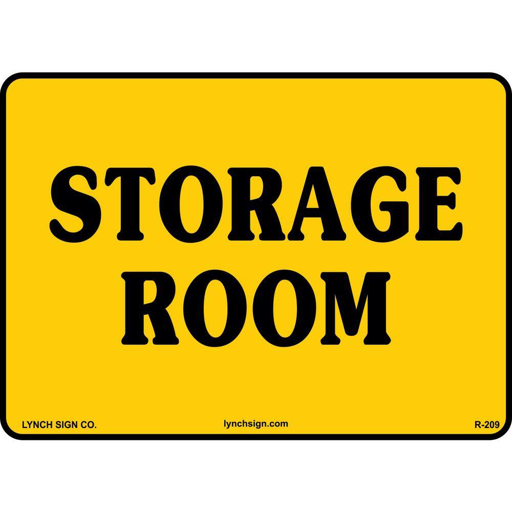 14 in. x 10 in. Storage Room Sign Printed on More Durable Thicker Longer Lasting Styrene Plastic R-209