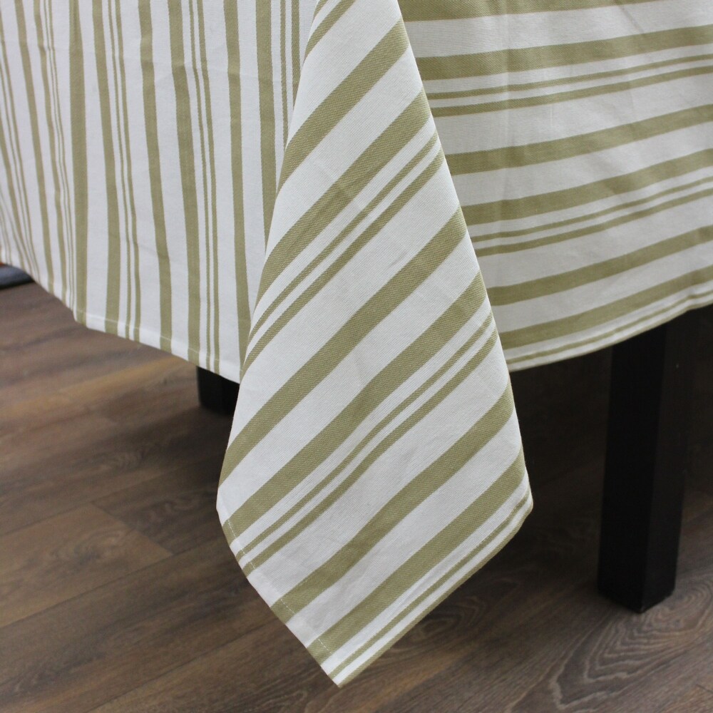 Fabstyles Broadway Stripe Cotton Tablecloth