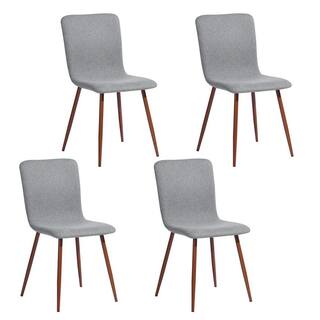 Homy Casa Scargill Grey Fabric Upholstered Dining Chair (Set of 4) SCARGILL GREY