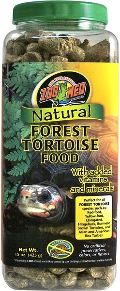 Zoo Med Natural Forest Tortoise Food， 15-oz jar