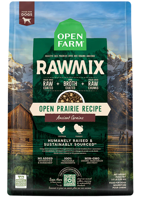 Open Farm Open Prairie Ancient Grains RawMix Food for Dogs