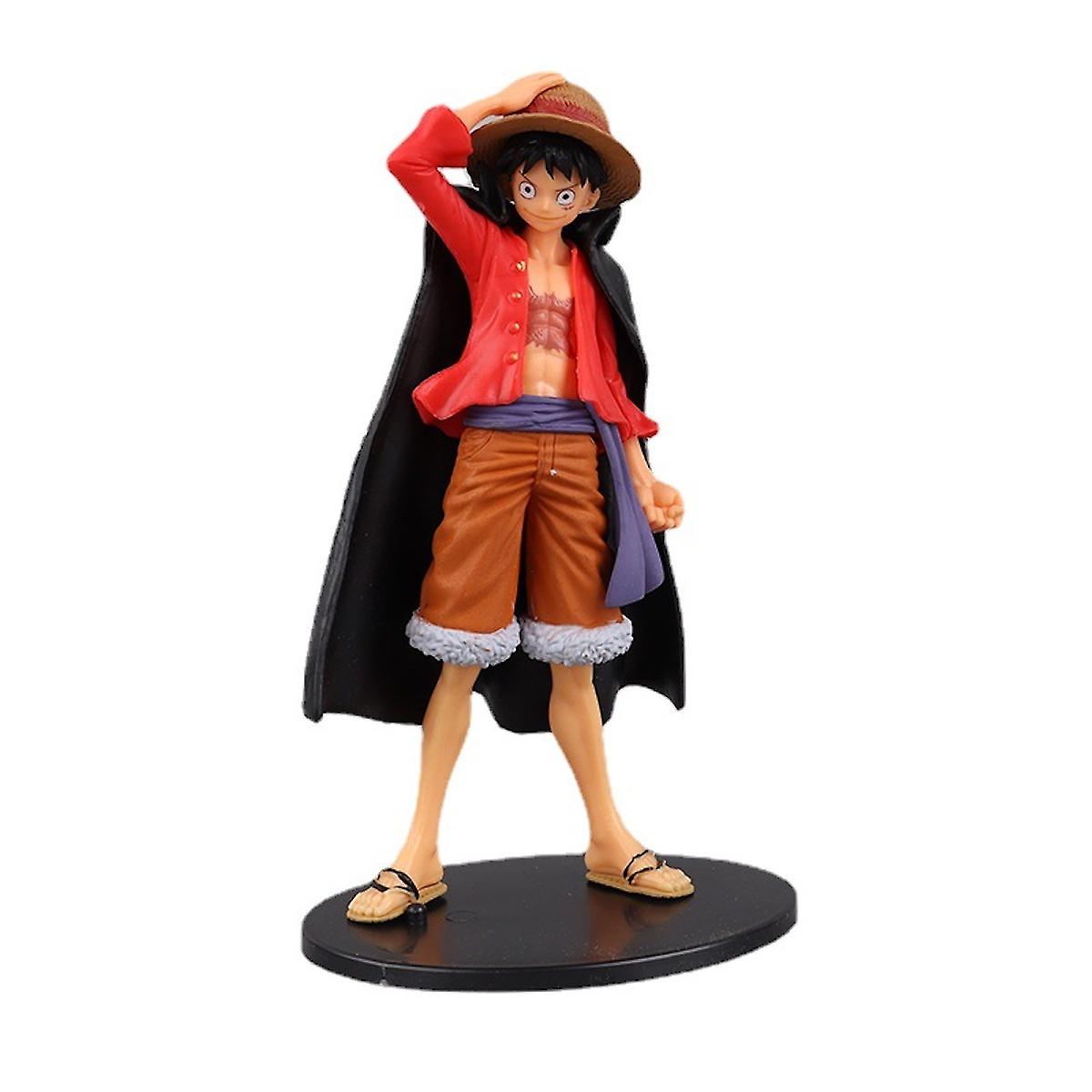 Straw Luffy One Piece Anime Action Figure Toy Model 16cm