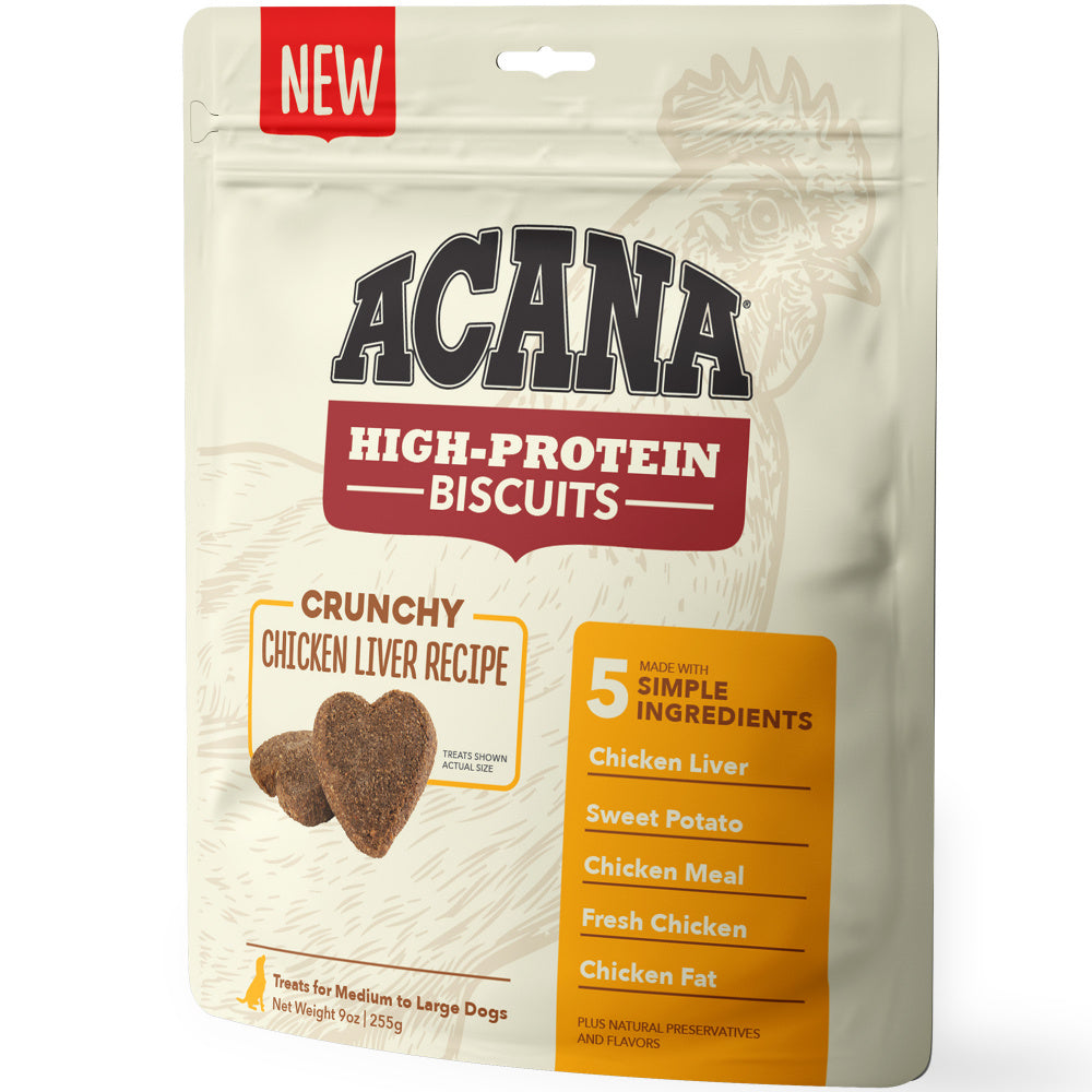 ACANA Crunchy Biscuits High-Protein Chicken Liver Recipe Dog Treats andndash; Pet Empire and Supplies