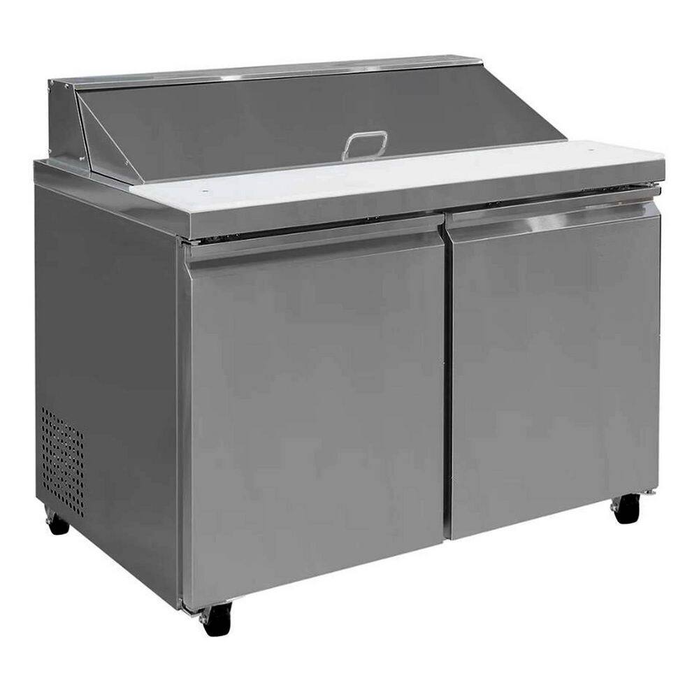 Cooler Depot 60.25 in. W 15 cu. ft. Commercial Food Prep Sandwich Table Refrigerator Cooler in Stainless Steel DXXXSP60