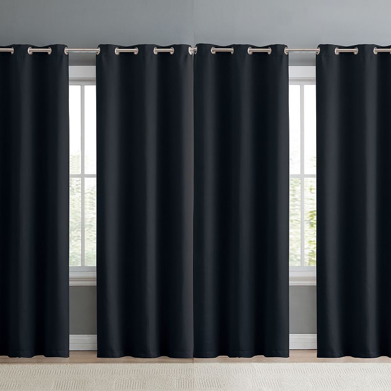 VCNY Jordan 4-piece Weave Blackout Window Curtain Set