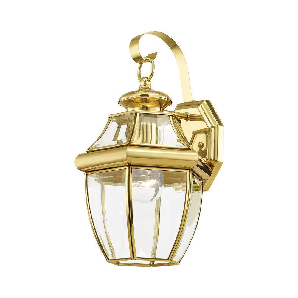 AVIANCE LIGHTING Monterey 1 Light Polished Brass Outdoor Wall Sconce 2151-02