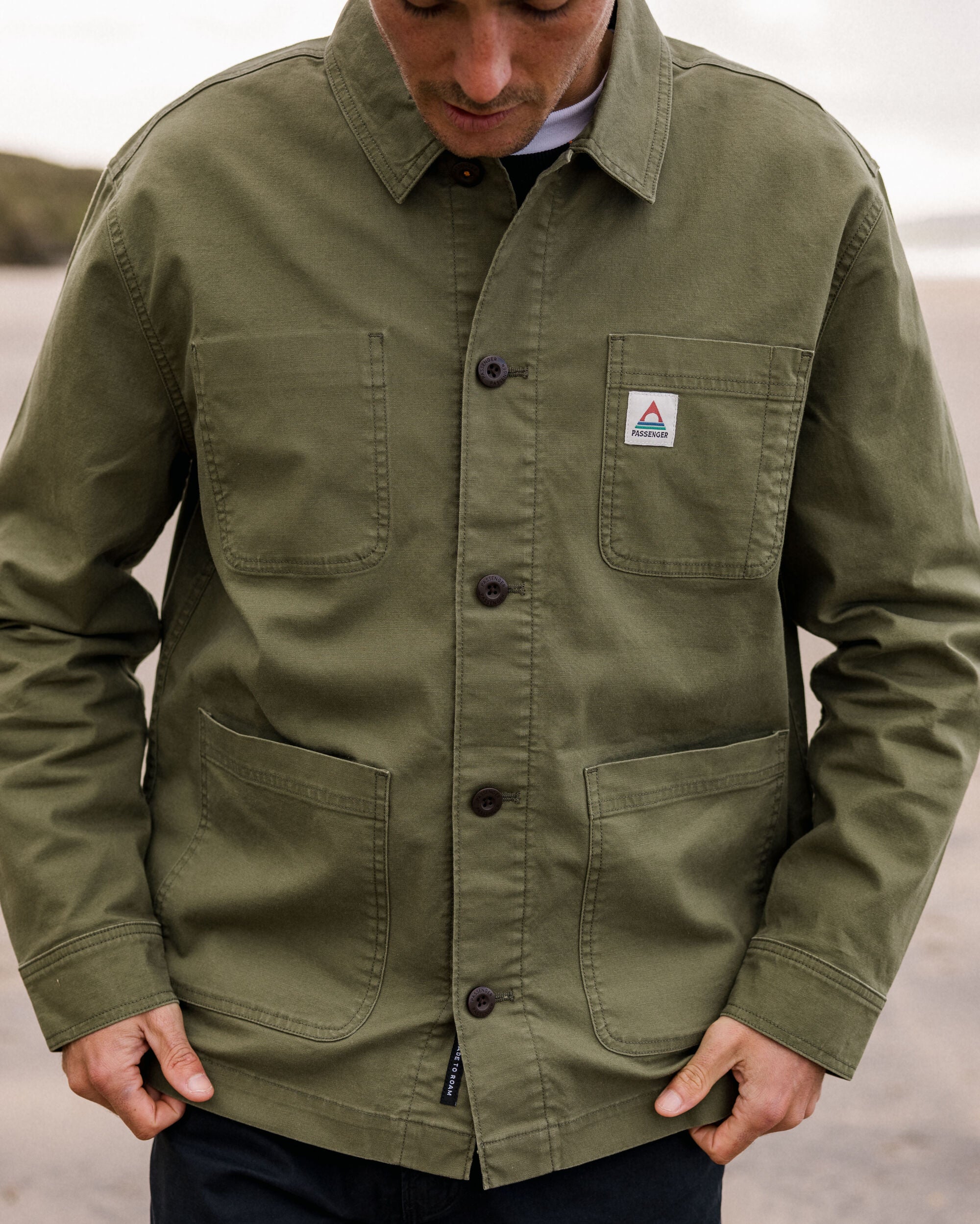 Balsa Canvas Overshirt - Khaki