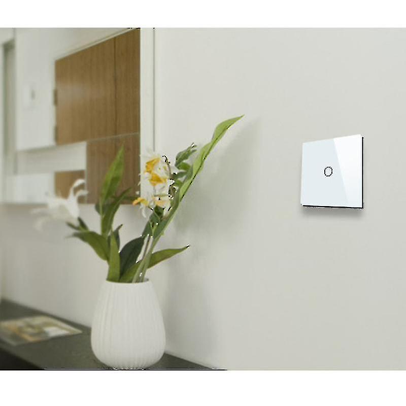 1 Gang Smart Touch Wall Switch Wireless Timing Switch With For Home Led Light (white)