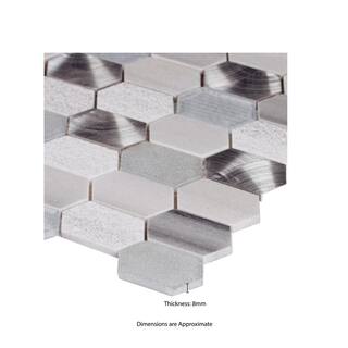 MSI Harlow Picket 12 in. x 12 in. Mixed Multi-Surface Mosaic Tile (1 sq. ft.  each) SGLSMT-HARPK8MM