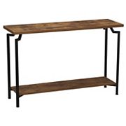 Household Essentials Mid-Century Modern 2-Tier Console Table