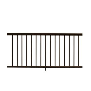 NewTechWood Allure 72 in. x 36 in. Bronze Aluminum Preassembled Railing Kit AL-36-6-BRZ