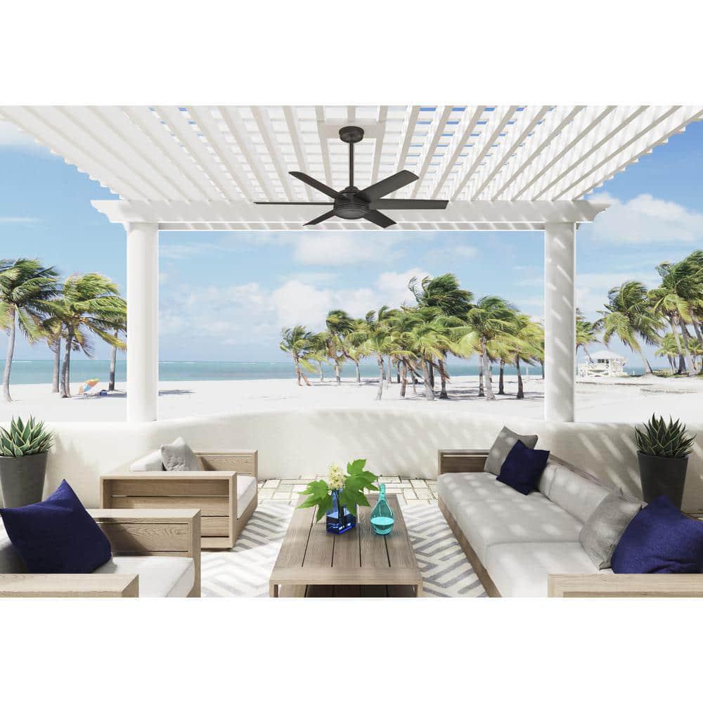 Hunter Jetty 52 in Outdoor Noble Bronze Ceiling Fan with Wall Switch