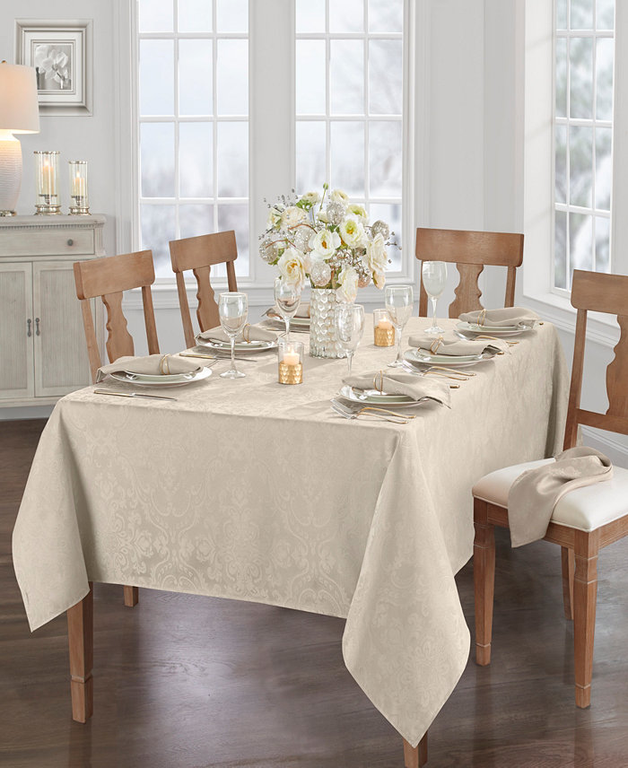 Elrene Elrene Caiden Damask Tablecloth - 60 x 84 Oval