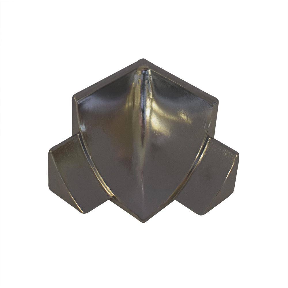 Emac Internal Angle NS4 Natural 1-12 in. x 1-12 in. Complement Stainless Steel Tile Edging Trim 4R92