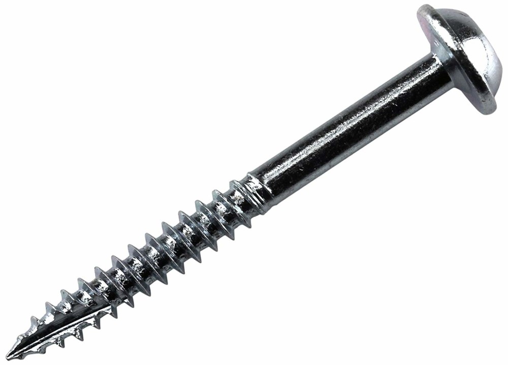 1-1/2 #7 Fine WH Zinc Pocket Screw ; 1200ct ;