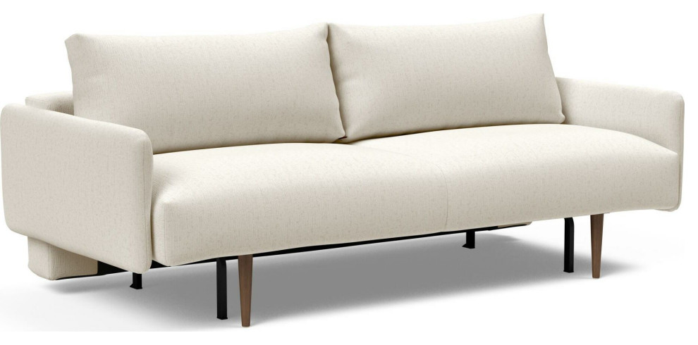 Frode Styletto Sofa Bed Upholstered Arms   Midcentury   Sleeper Sofas   by HedgeApple  Houzz