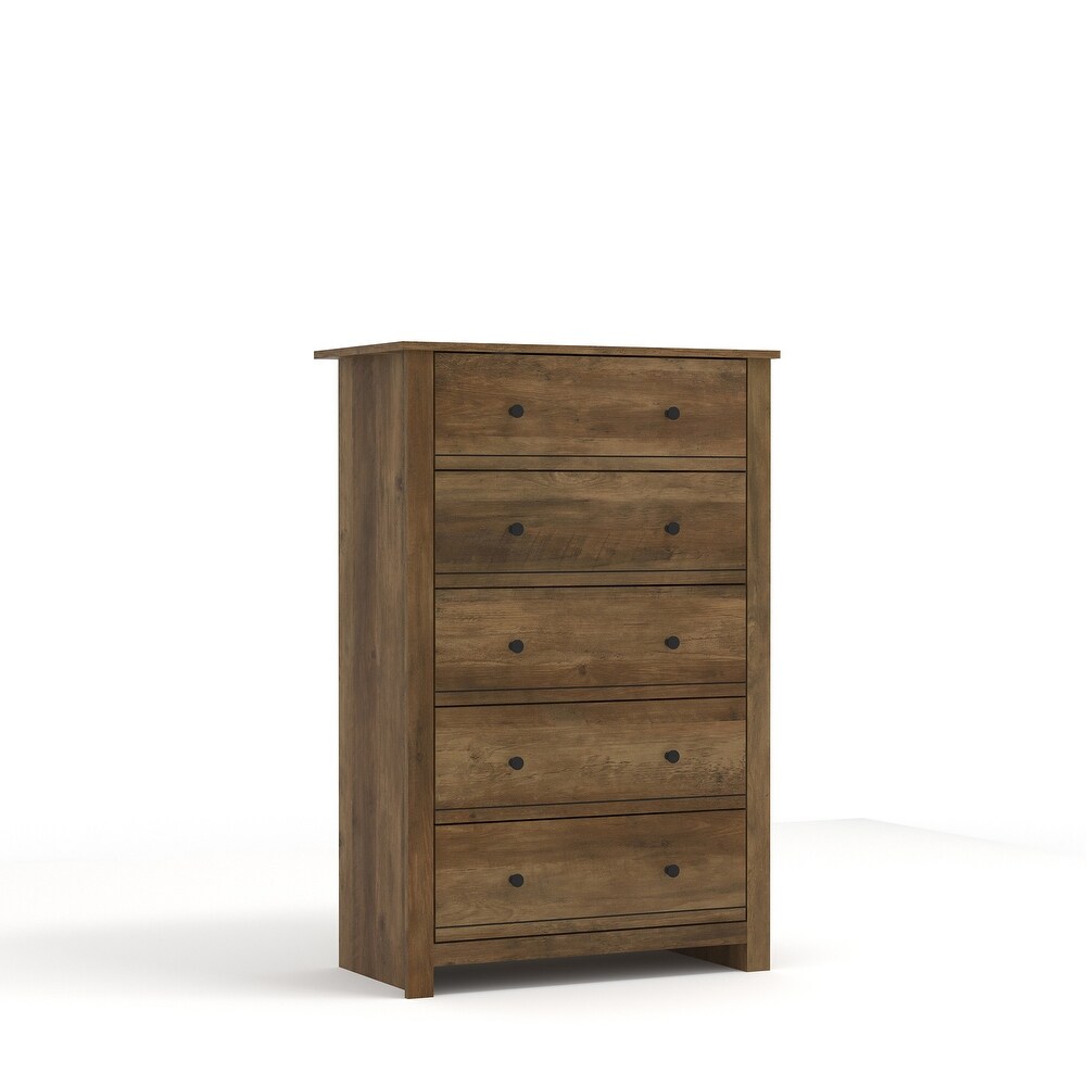 Genoa 5 Drawer Chest of Drawer (46.2 in. H x 17.1 in. W x 30.4 in. D)