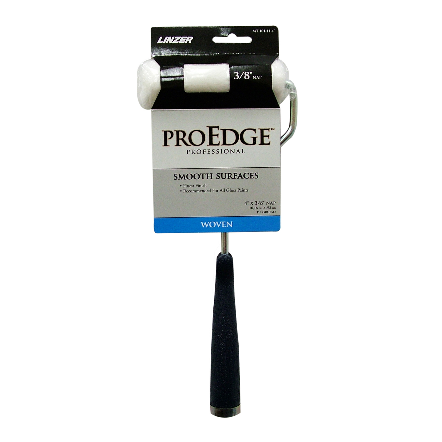 Linzer Pro Edge 4 in. W Mini Paint Roller Frame and Cover Threaded End