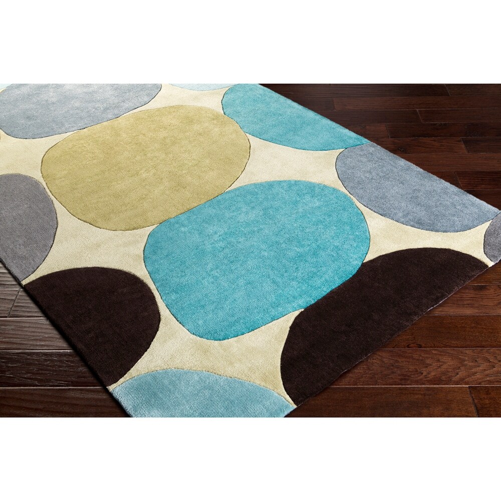 Hand tufted Large Dot Geometric Area Rug