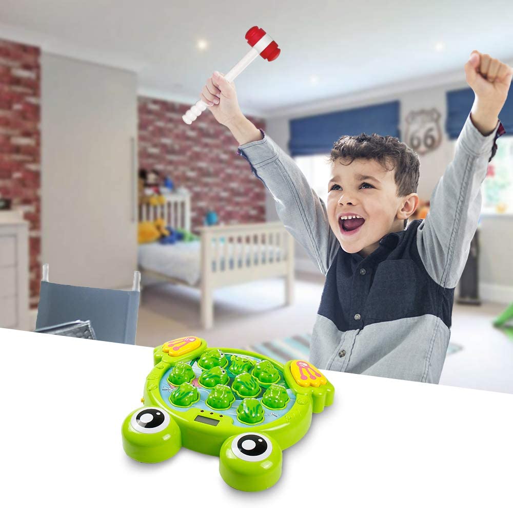 YEEBAY Interactive Whack A Frog Game， Learning， Active， Early Developmental Toy