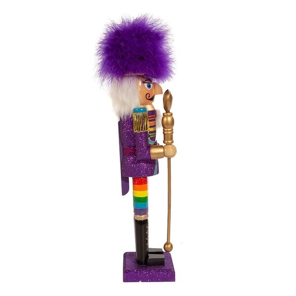 Kurt Adler 15Inch Wooden Gay Pride Nutcracker