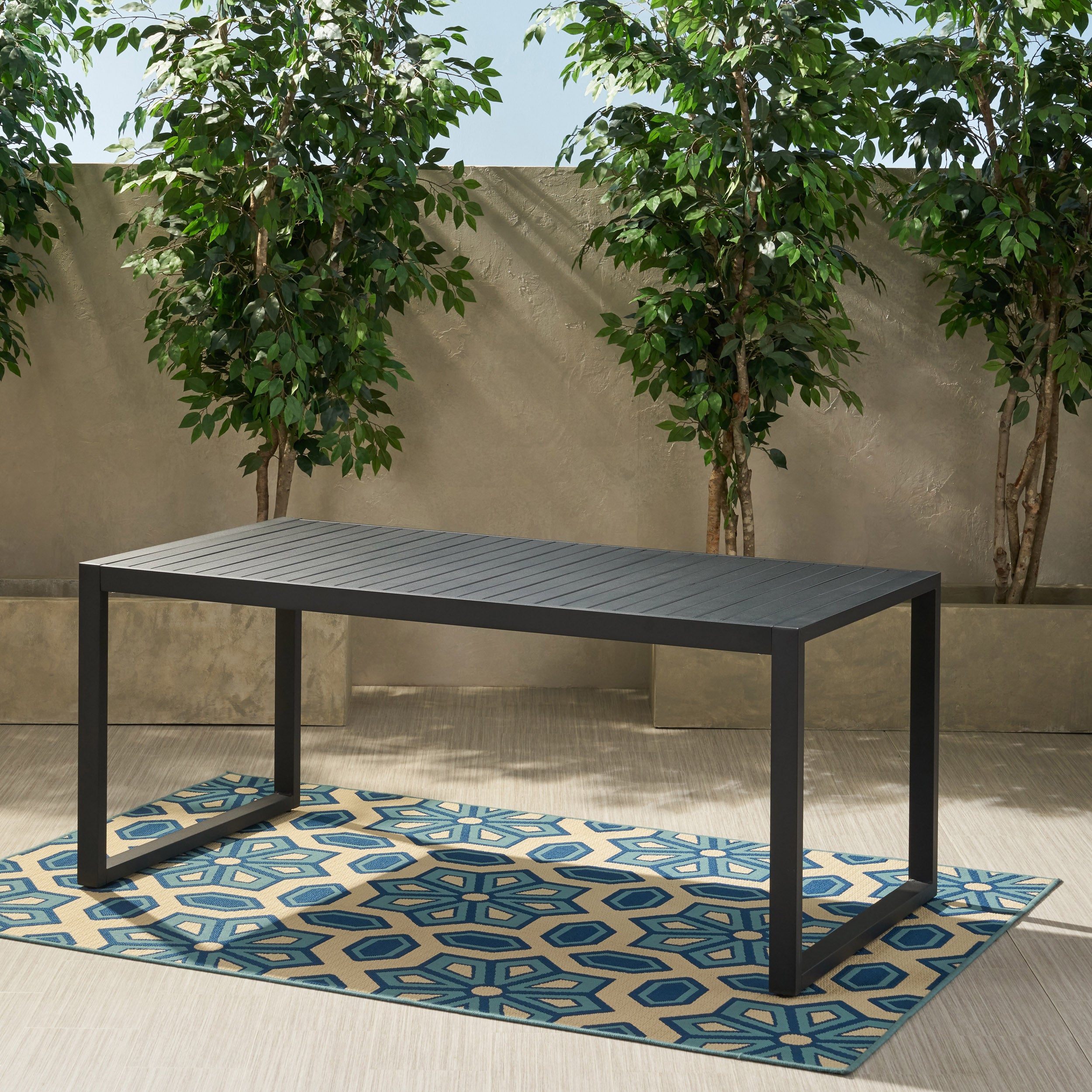 Nealie Outdoor Aluminum Dining Table