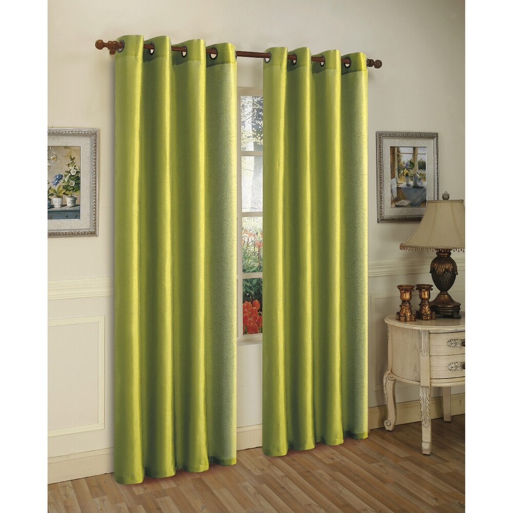 Mira Faux Silk Grommet Window Panel  55x84 Inches