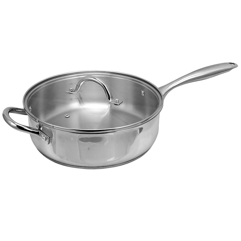 Oster Cocina Cuisine Saunders 4.2 Quart Sauté Pan with Lid