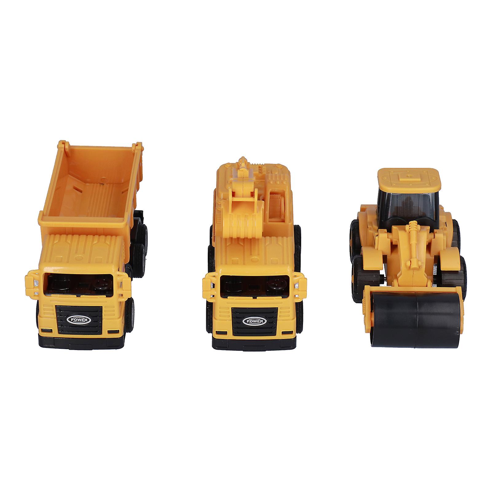 Inertial Construction Vehicle Toys Set With Excavator Road Roller Car For Baby Boys And Girls