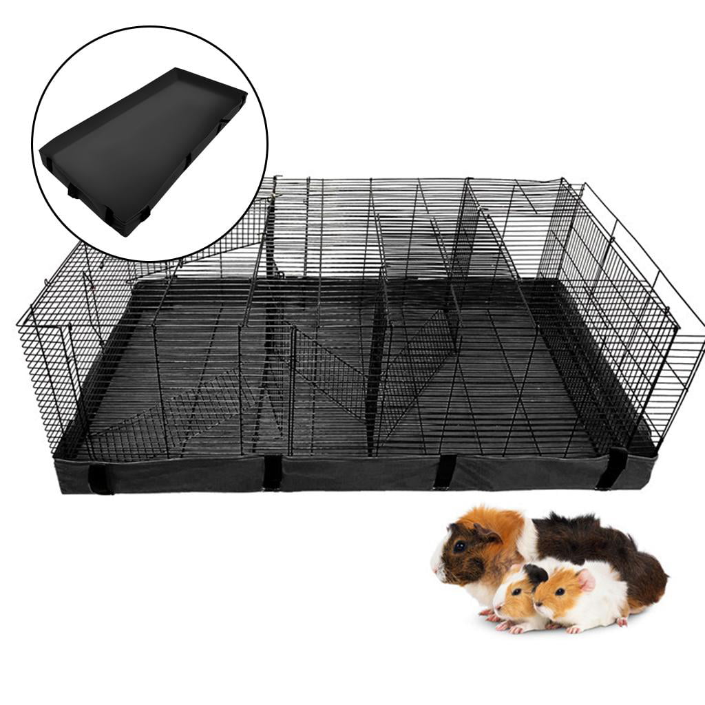 Guinea Cage Bottom Cover for Squirrel Rabbits Dwarf Bunnies Black