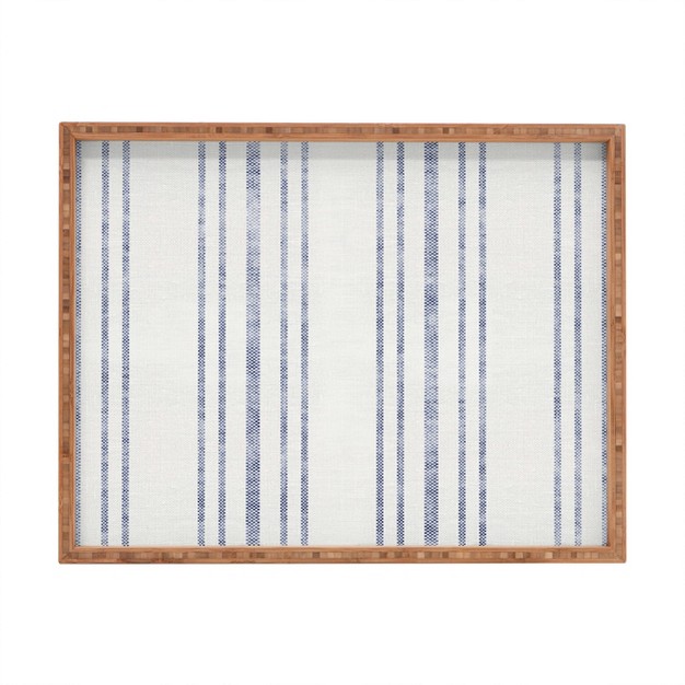 Holli Zollinger Aegean Multi Stripe Rectangular Tray Deny Designs