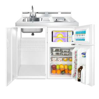 Summit Appliance 39 in. Compact Kitchen in White C39ELGLASS