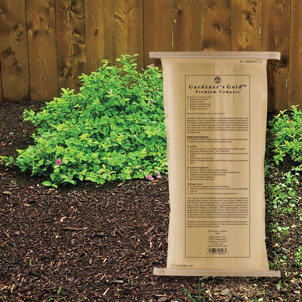 Gardens Alive! 16 Qt. Gardener's Gold Premium Bagged Compost 80033
