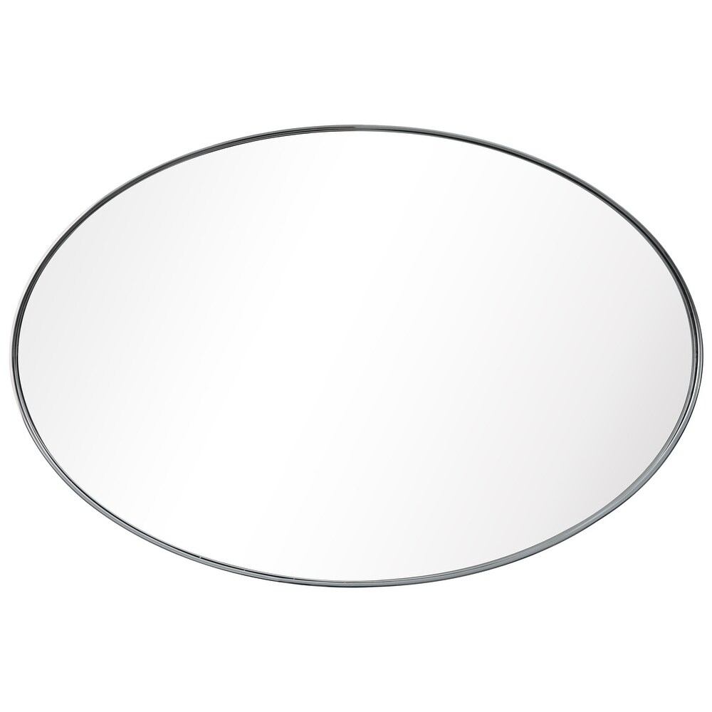 Ultra Stainless Steel Oval Wall Mirror  24\