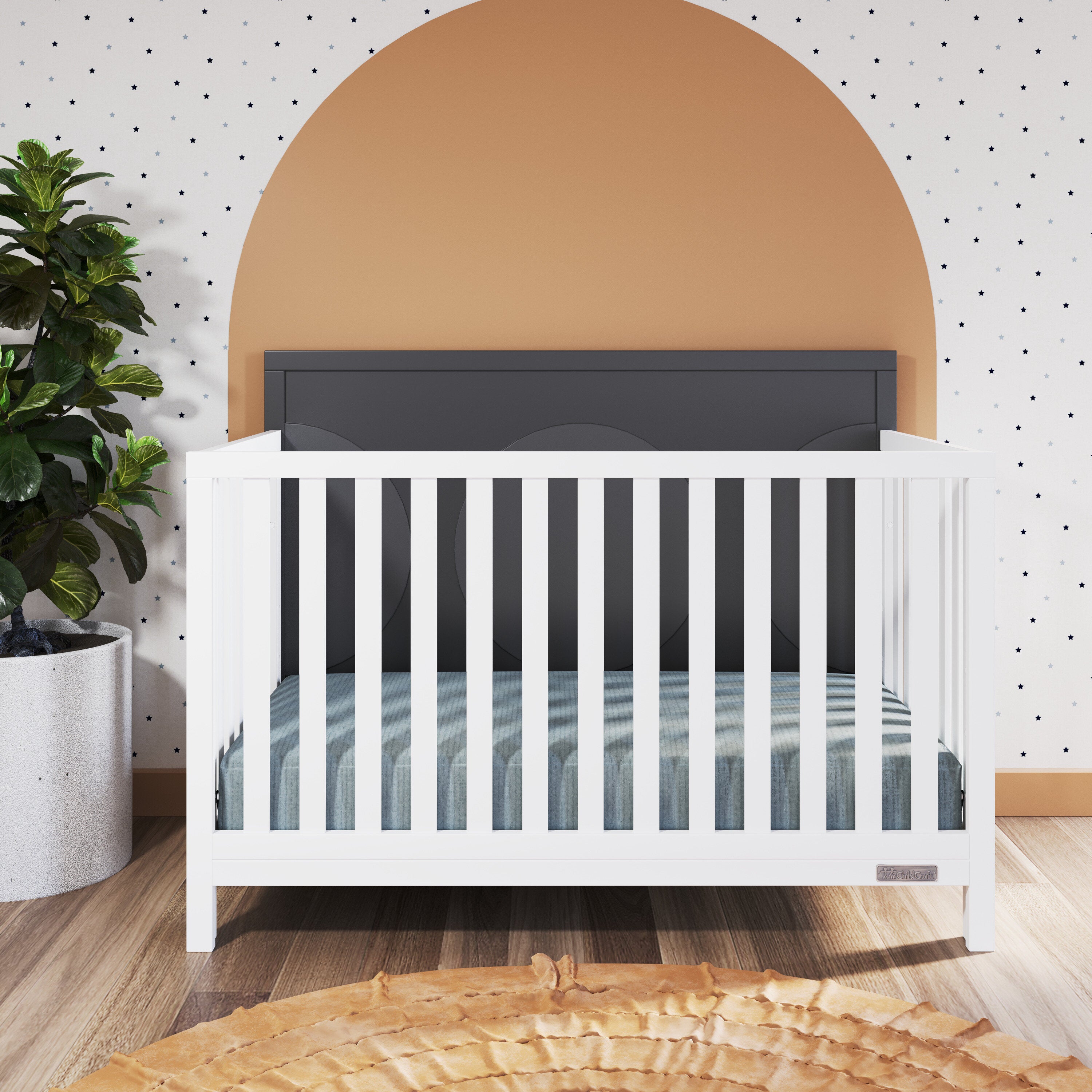 Child Craft Orbit 3-Piece Nursery Set with 4-in-1 Convertible Crib