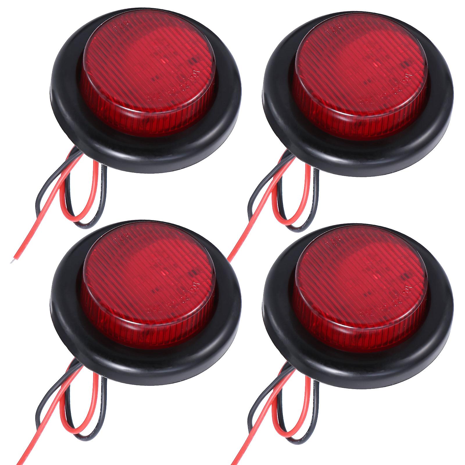 4pcs 24v Truck Trailer Taillight Sidelights Indicators Light Lamp Lights