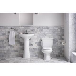 KOHLER Wellworth Classic Complete Solution 2-Piece 1.28 GPF Single Flush Round Toilet in White Seat Included (9-Pack) K-11464-9-0